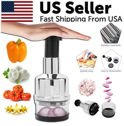 Vegetable chopper chamber