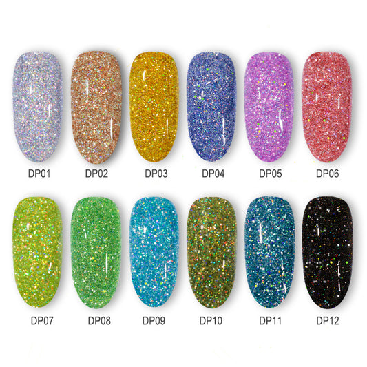 Sparkling Laser Glitter Nail Powder for Professional Nails