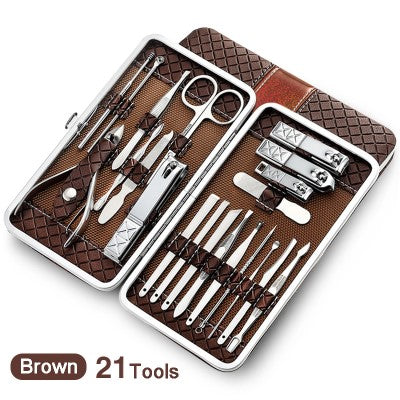 Nail Manicure Tool Kit Combo Set Perfect for Home and Salon