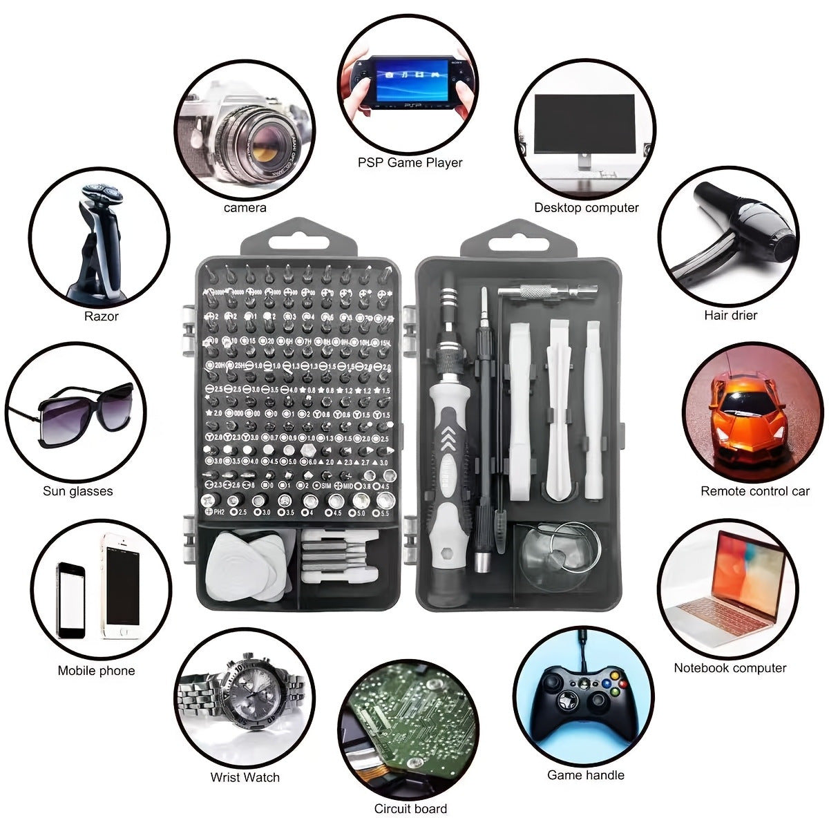 115-in-1 screwdriver tool set