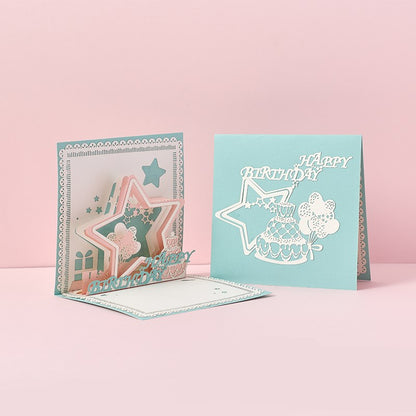 Buy 3D Laser Cut Handmade Sakura Kissing Lover Greeting Card