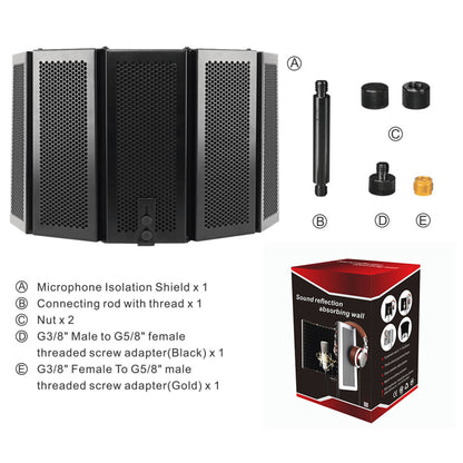 Buy 5-Door Microphone Enclosure – Noise Isolation Booth Studio