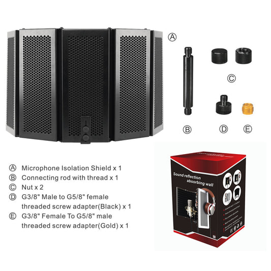 Buy 5-Door Microphone Enclosure – Noise Isolation Booth Studio