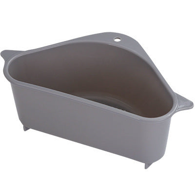 Buy Triangle Kitchen Sink Drain Storage Rack with Sponge Basket