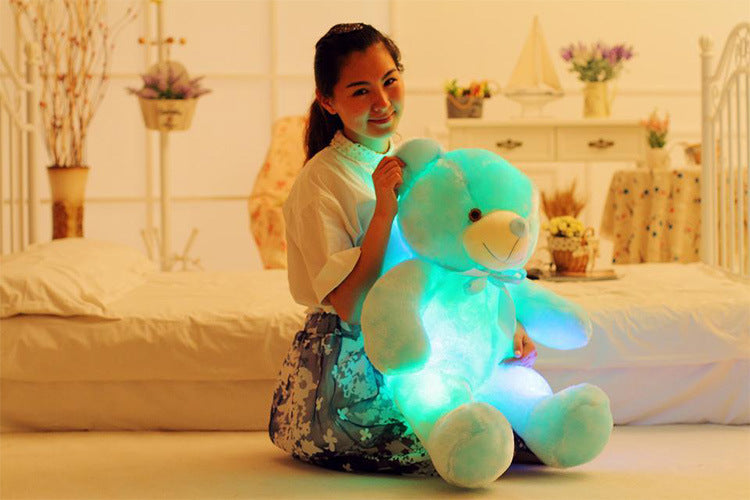 Creative Light Up LED Teddy Bear Toy Colorful Glowing Gift
