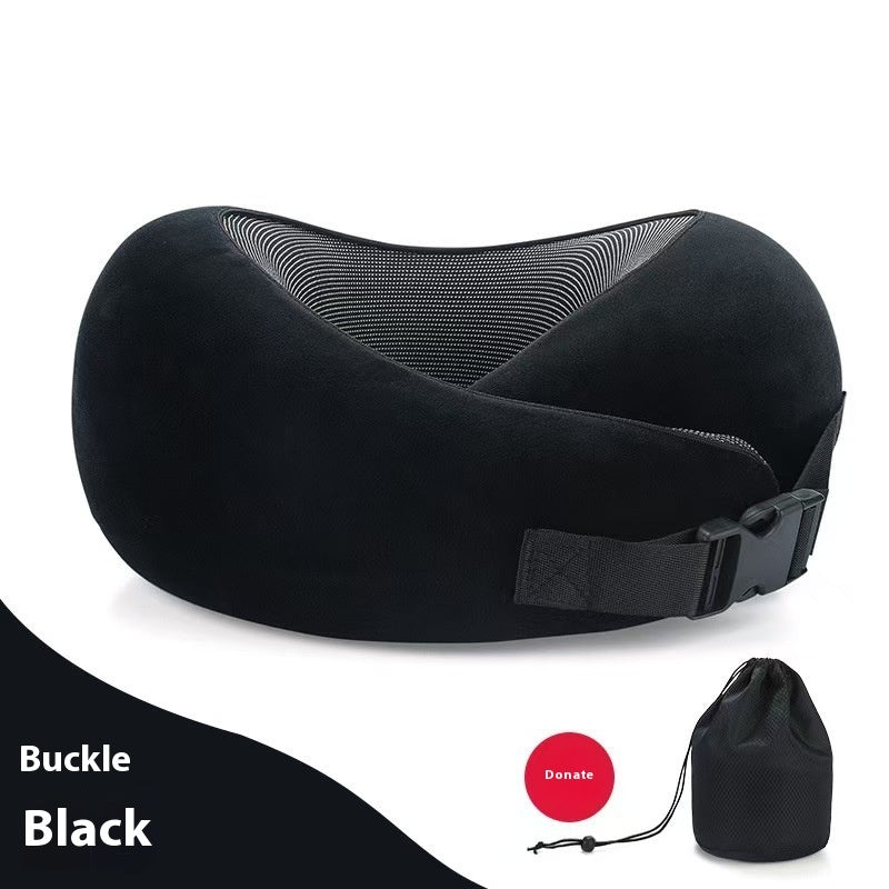 Soft Memory Foam Travel Neck Pillow –U-Shape Adjustable