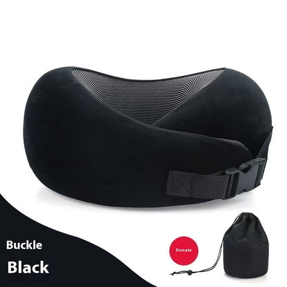 Soft Memory Foam Travel Neck Pillow –U-Shape Adjustable