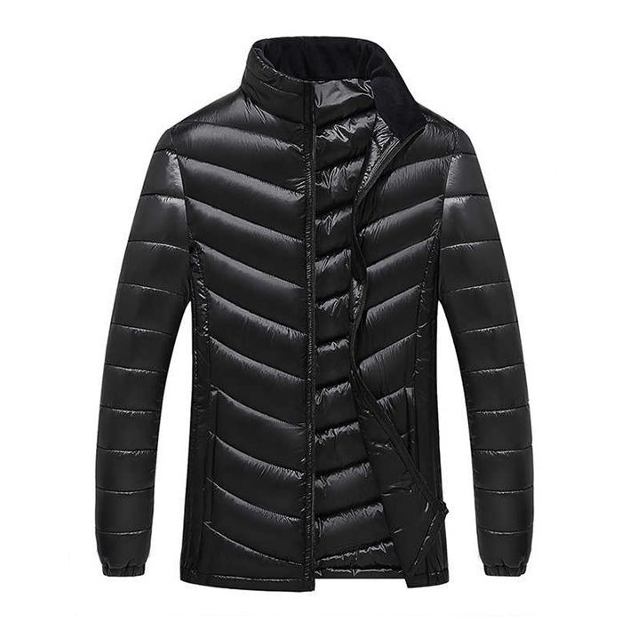Men’s Plus-Size Mid-Length Down Jacket  Warm & Comfortable