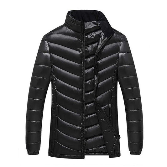 Men’s Plus-Size Mid-Length Down Jacket  Warm & Comfortable