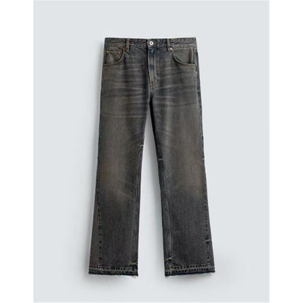 Slim-Fit Denim Jeans with Washed Finish and Pocket Detailing