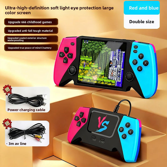 Handheld Game Console with Large Screen and Eye Protection