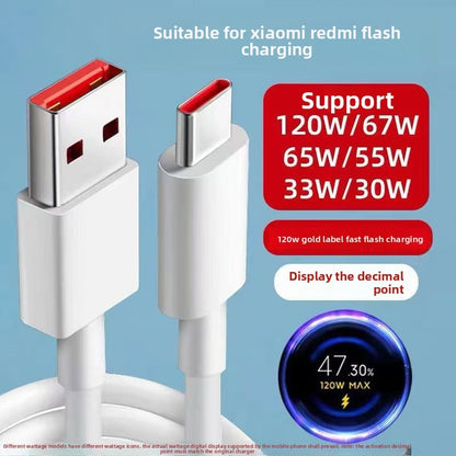 120-watt ultra-fast flash charging cable for mobile phone charger