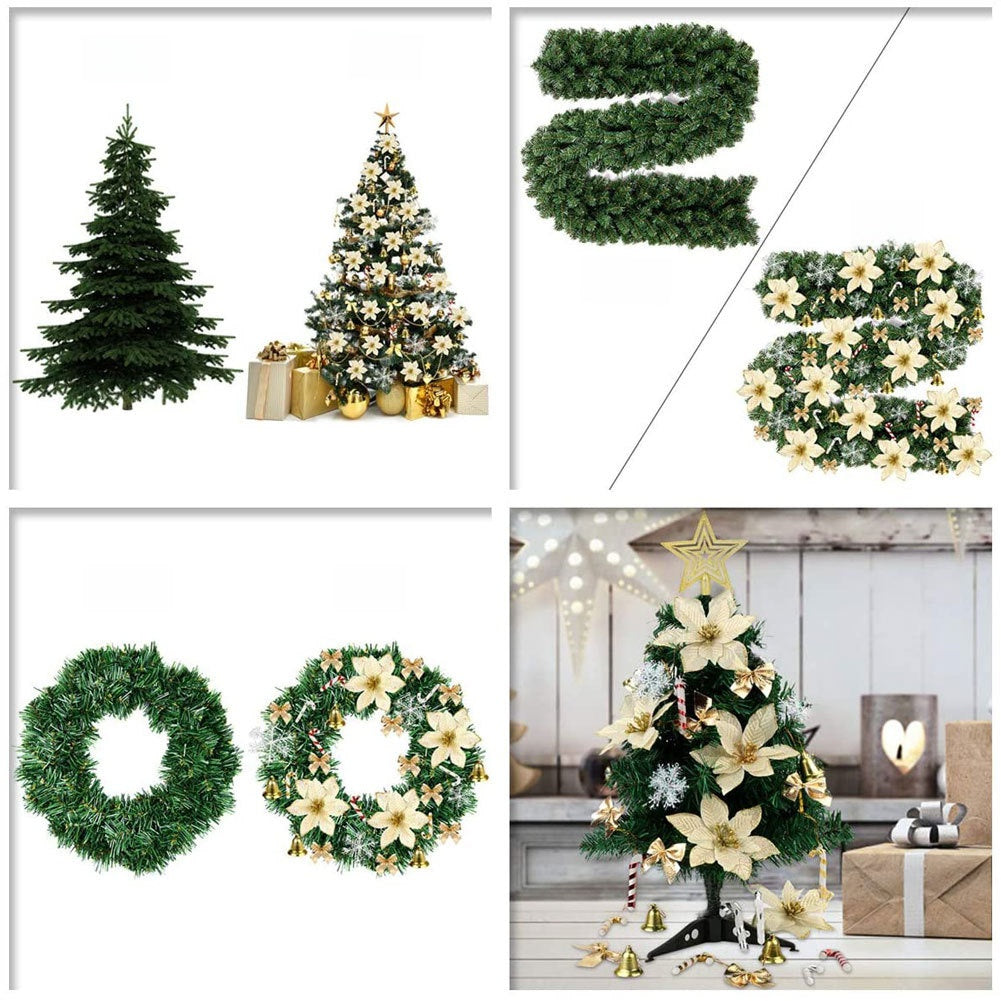 120pcs Christmas Tree Decorations Set