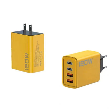 120W Fast Charger with Dual USB and Dual Type-C Ports
