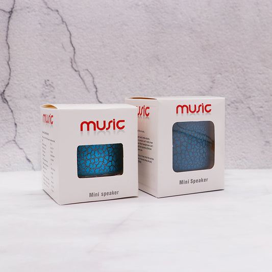Mini Bluetooth Speaker with LED Light and Wireless Sound