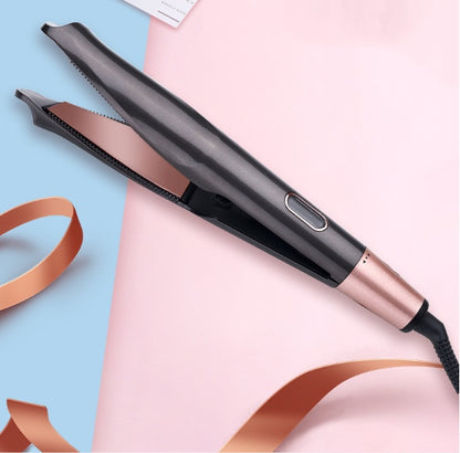 2-in-1 Hair Crimper and Straightener Comb for All Hair Types