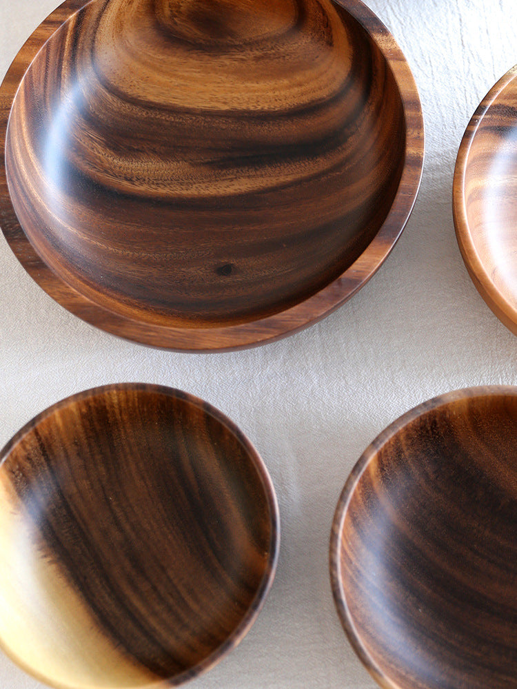 Buy Handmade Wooden Bowl Set | Japanese Style Heat-Resistant Kitchen