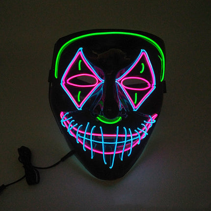 Buy Halloween LED Glowing Mask for Parties Cosplay Night Fun