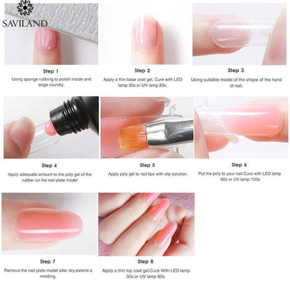 15g Colored Crystal Nail Extension Glue Durable and Strong