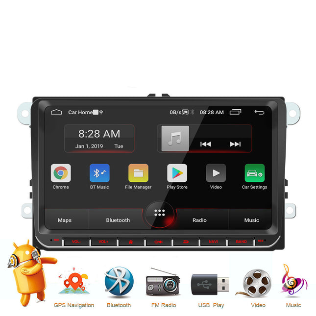 Car White Case MP5 Android GPS Navigation Multimedia Player