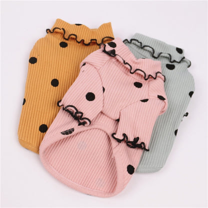 Dot Turtleneck Dog Bottoming Shirt – Stylish Pet Clothing