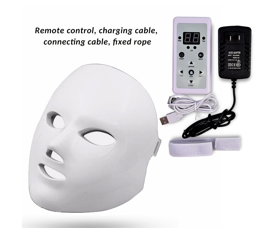 Buy 7 Colors LED Mask – Facial Beauty Skin Care & Anti-Aging Therapy
