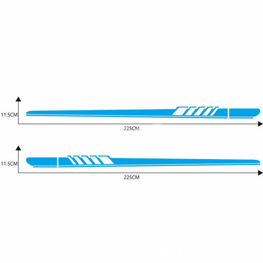 High-Quality Side Skirt Stripe Car Sticker for Custom Vehicles