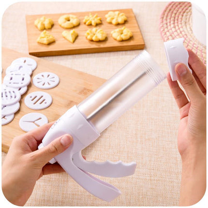 Buy First Cookie Press Gun with Nozzles & Molds Baking Tool