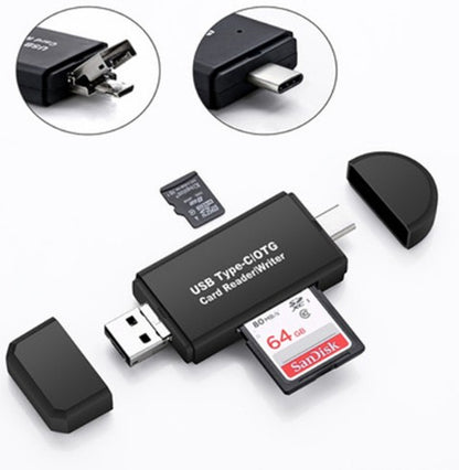 Buy Portable Smart Three In One Multi Function Card Reader Hub