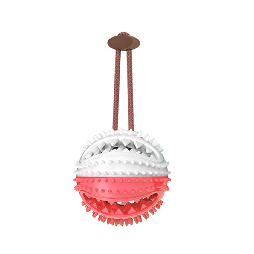 Silicone Suction Cup Tug Dog Ball Toy for Chewing & Cleaning