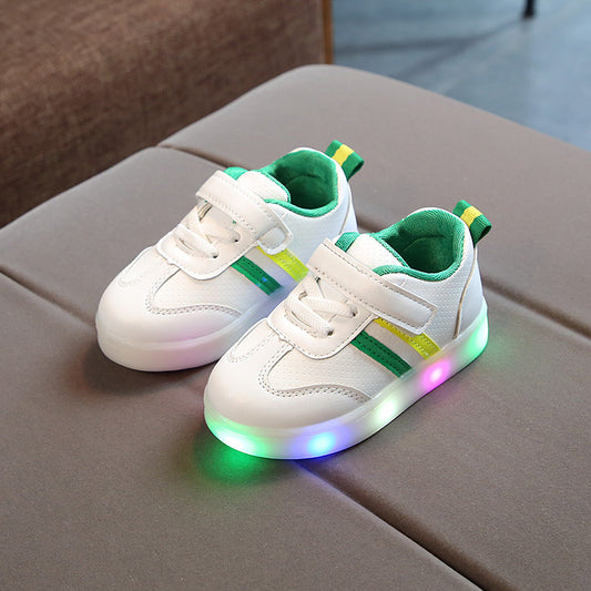 Buy Kimmy White LED Sneakers – Stylish Light-Up Shoes for Kids