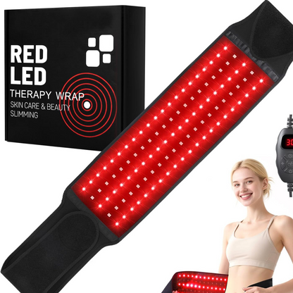 Red Infrared Therapy Belt for Back Support and Pain Relief