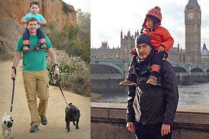 Hands-Free Shoulder Carrier & Ankle Straps Cushioned Hip Seat