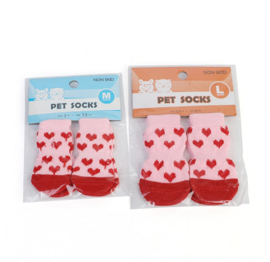 Pet Knit Skid Warm Love Cotton Socks – Comfortable & Cozy