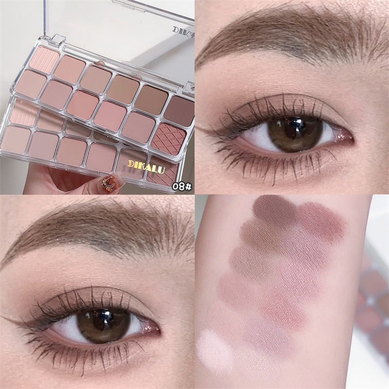 12 colors of eyeshadow cement plate