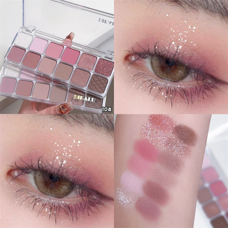 12 colors of eyeshadow cement plate