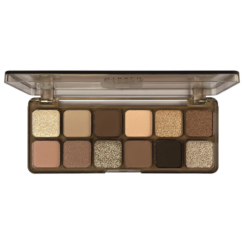 12 colors of eyeshadow cement plate