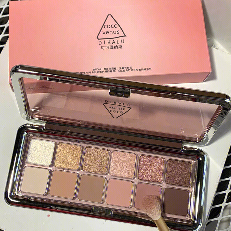 12 colors of eyeshadow cement plate