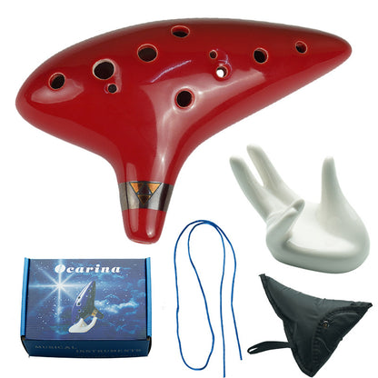 12-Hole Mid-Tone C-Tune Ceramic Ocarina