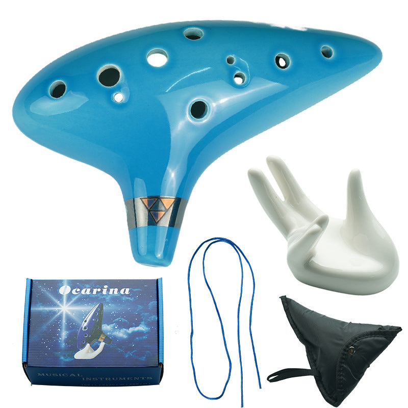12-Hole Mid-Tone C-Tune Ceramic Ocarina