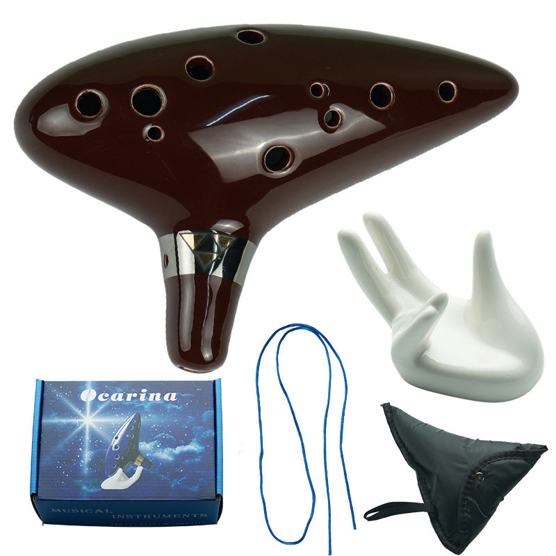12-Hole Mid-Tone C-Tune Ceramic Ocarina
