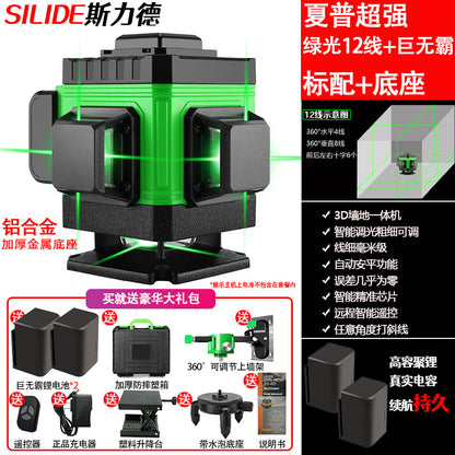 12 Line Green Laser Level with Automatic Leveling