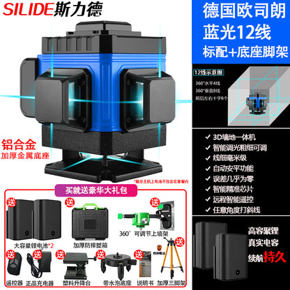 12 Line Green Laser Level with Automatic Leveling