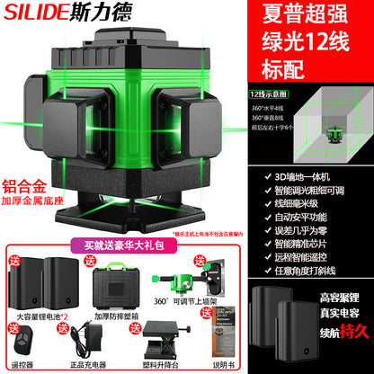 12 Line Green Laser Level with Automatic Leveling