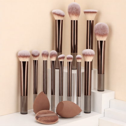 12 makeup brushes beauty eggs