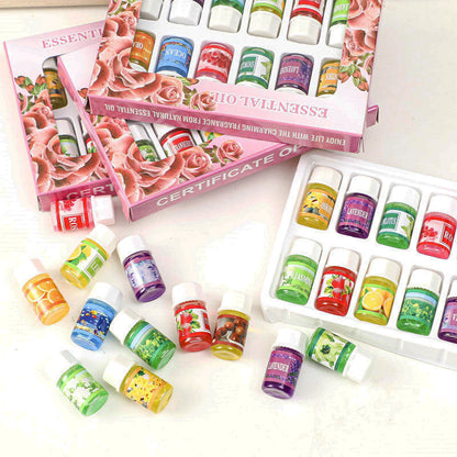 12-Pack 3ml Aromatherapy Essential Oil Set