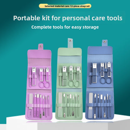 12-Piece Nail Clipper Set with Manicure Tools