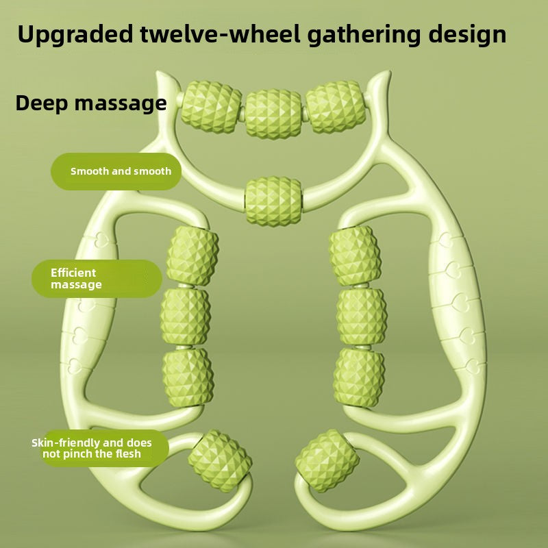 12-Wheel Ring Leg Massage Roller