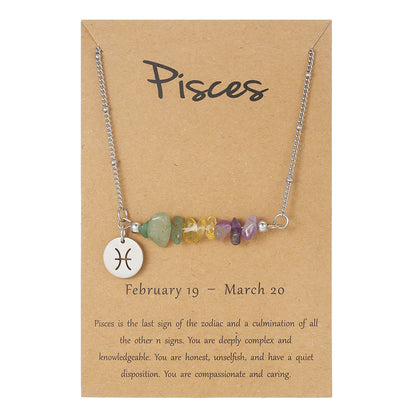12 Zodiac Pendant Necklace