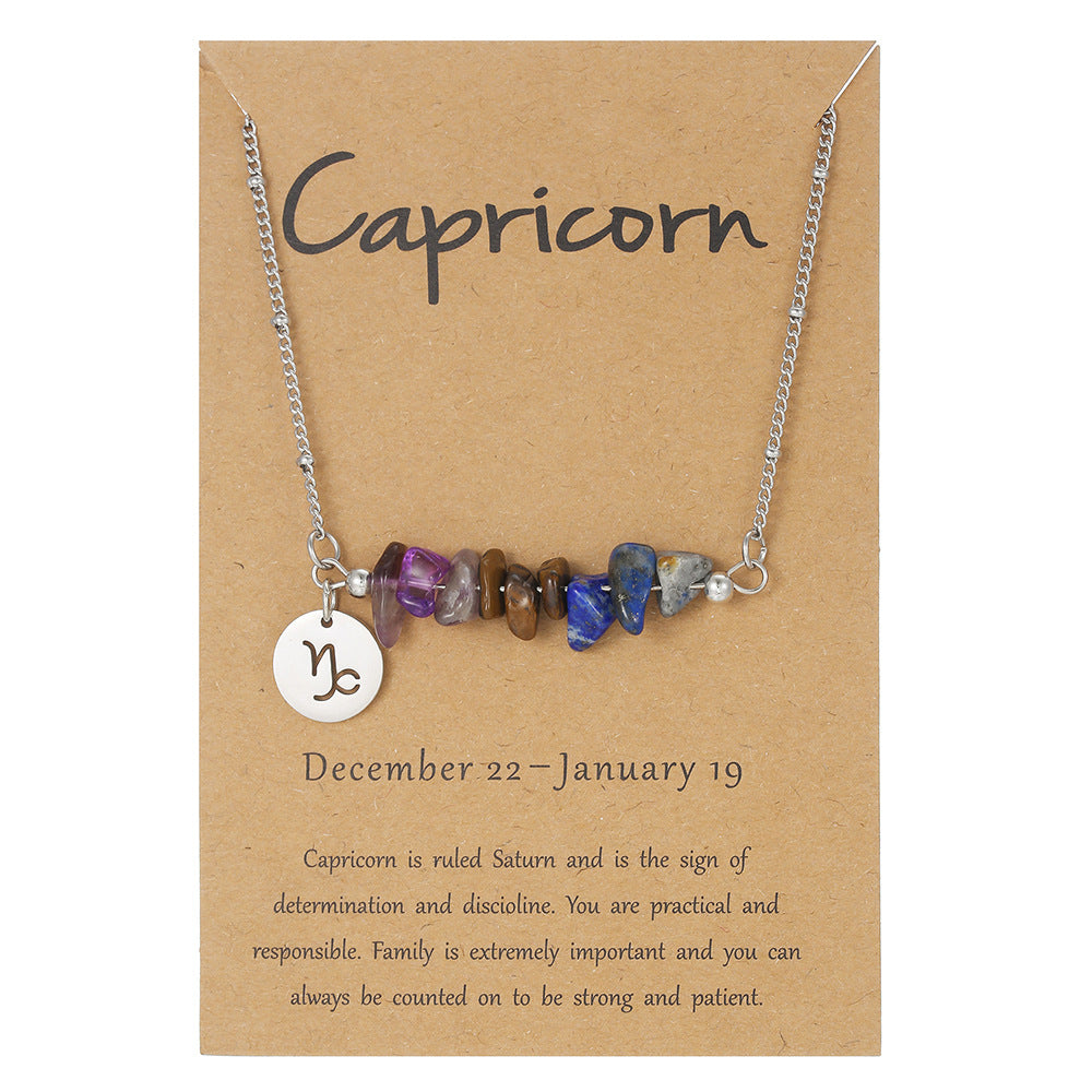12 Zodiac Pendant Necklace